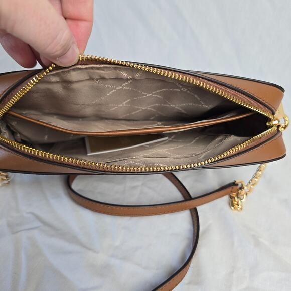 Michael Kors Jet Set Charm EW Crossbody Bag Lugg Multi Brown NWPT - Picture 8 of 16